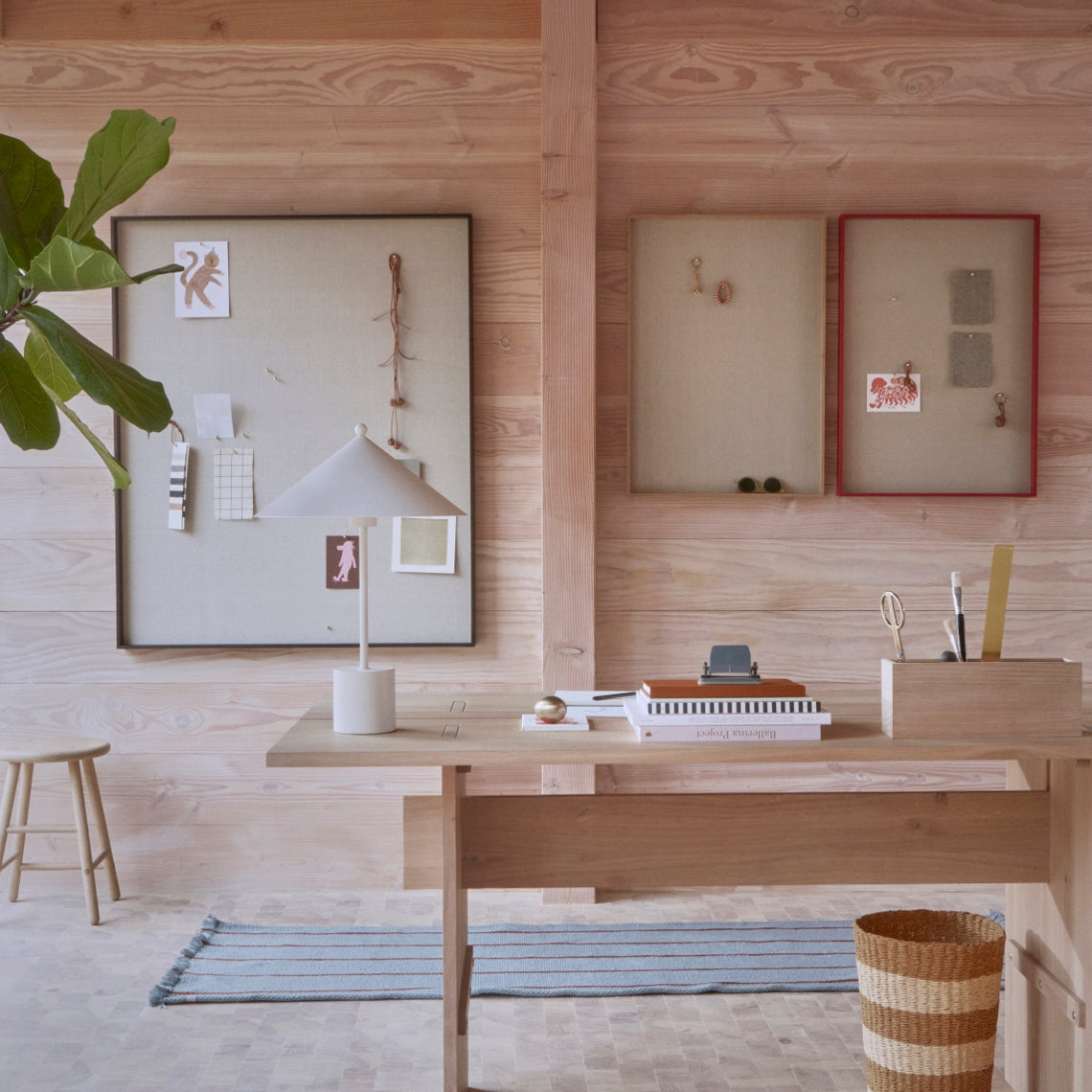 OYOY Peili Light Wood Cork Notice Board Small