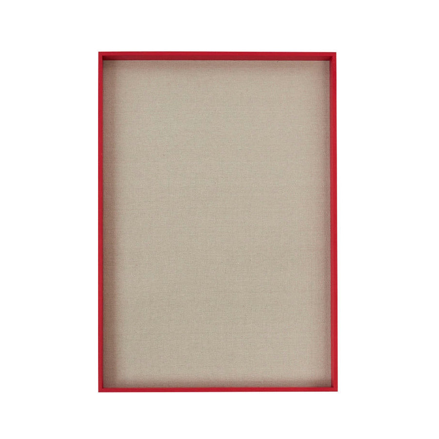OYOY Peili Red Wood Cork Notice Board Small