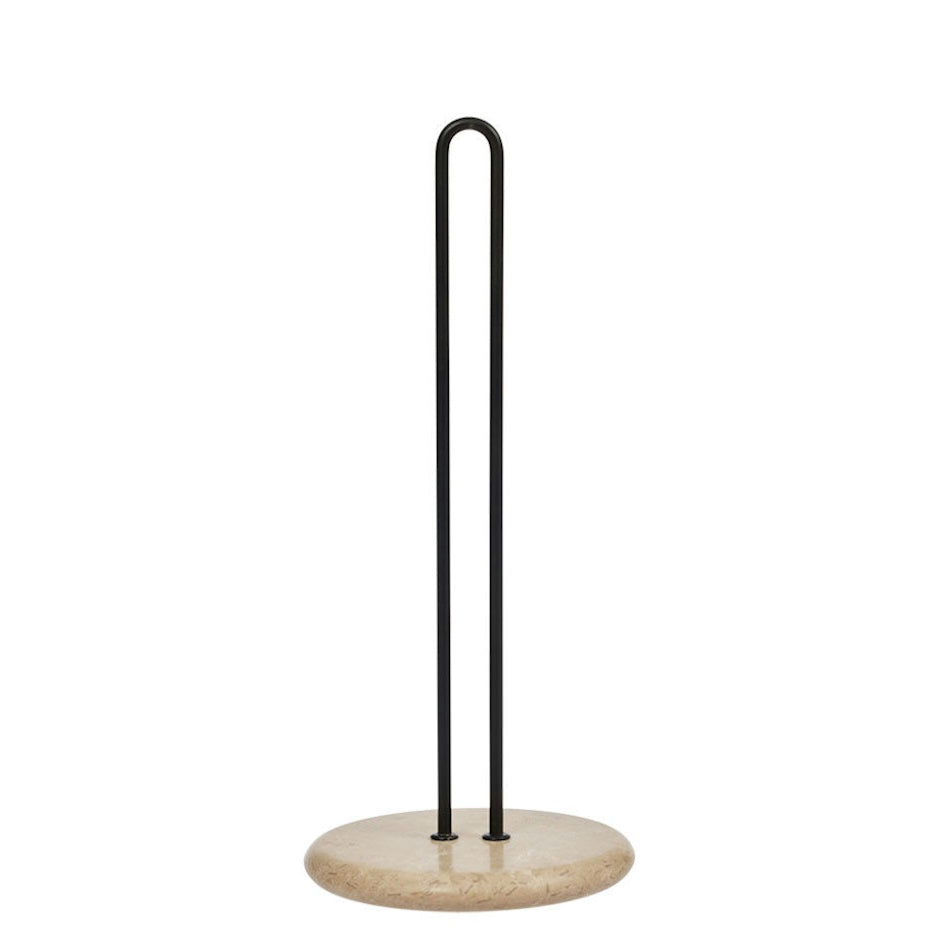 OYOY Savi Marble Paper Towel Holder Beige