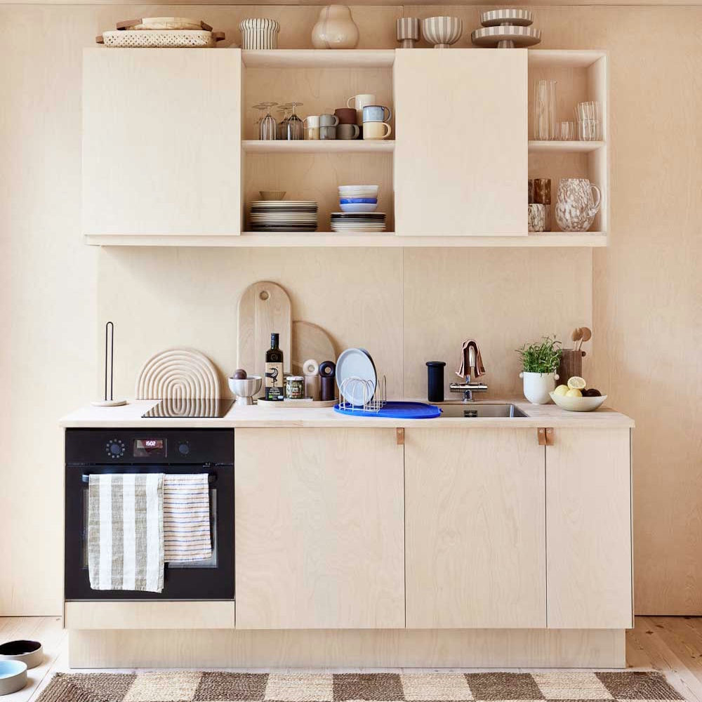 OYOY Savi Marble Paper Towel Holder Beige