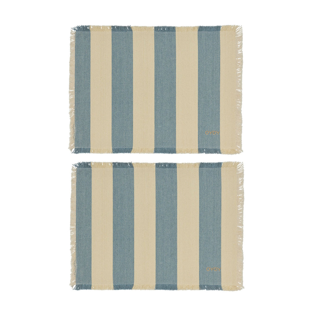 OYOY Toppu Placemat Pack of 2 Blue