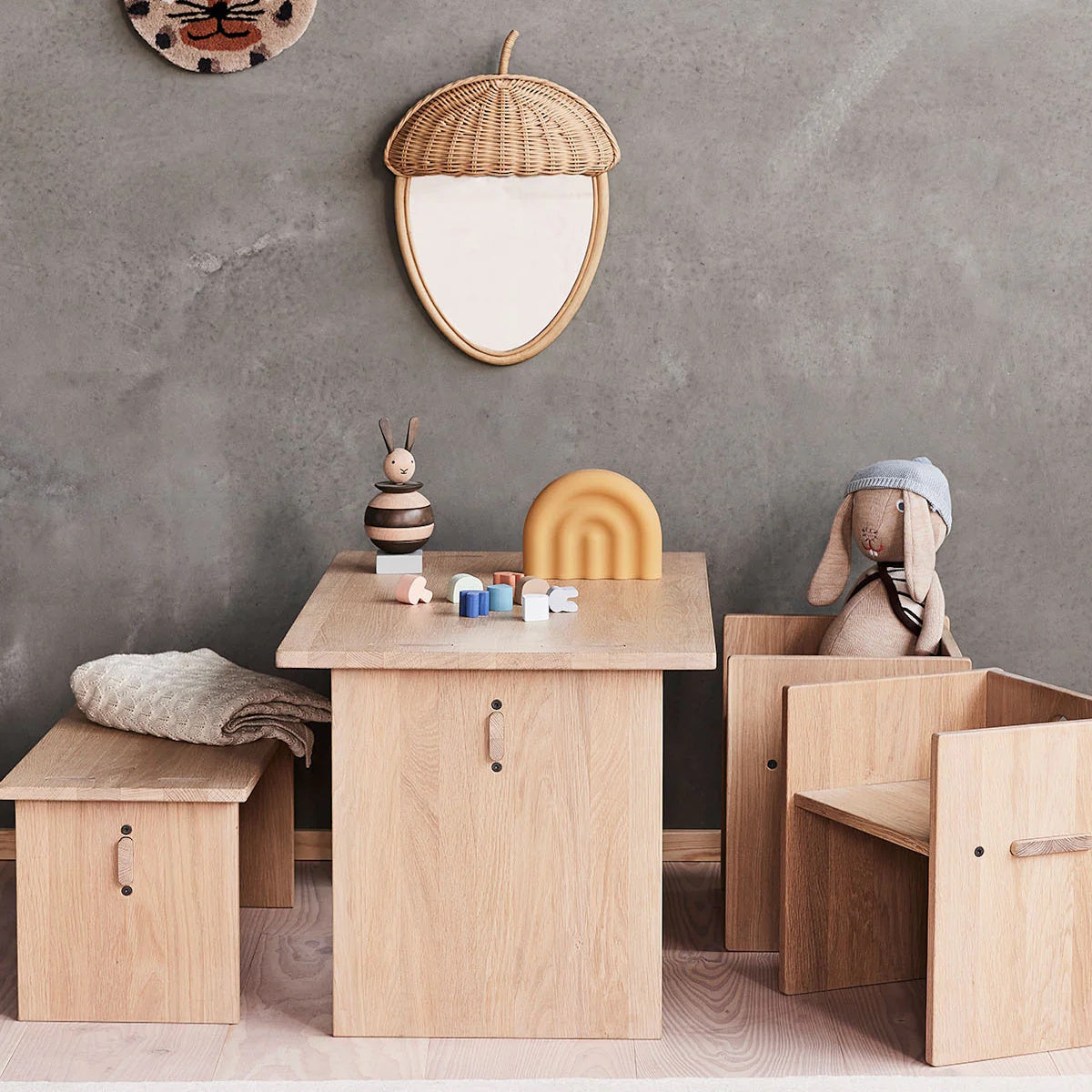 OYOY Arca Wooden Kids Bench