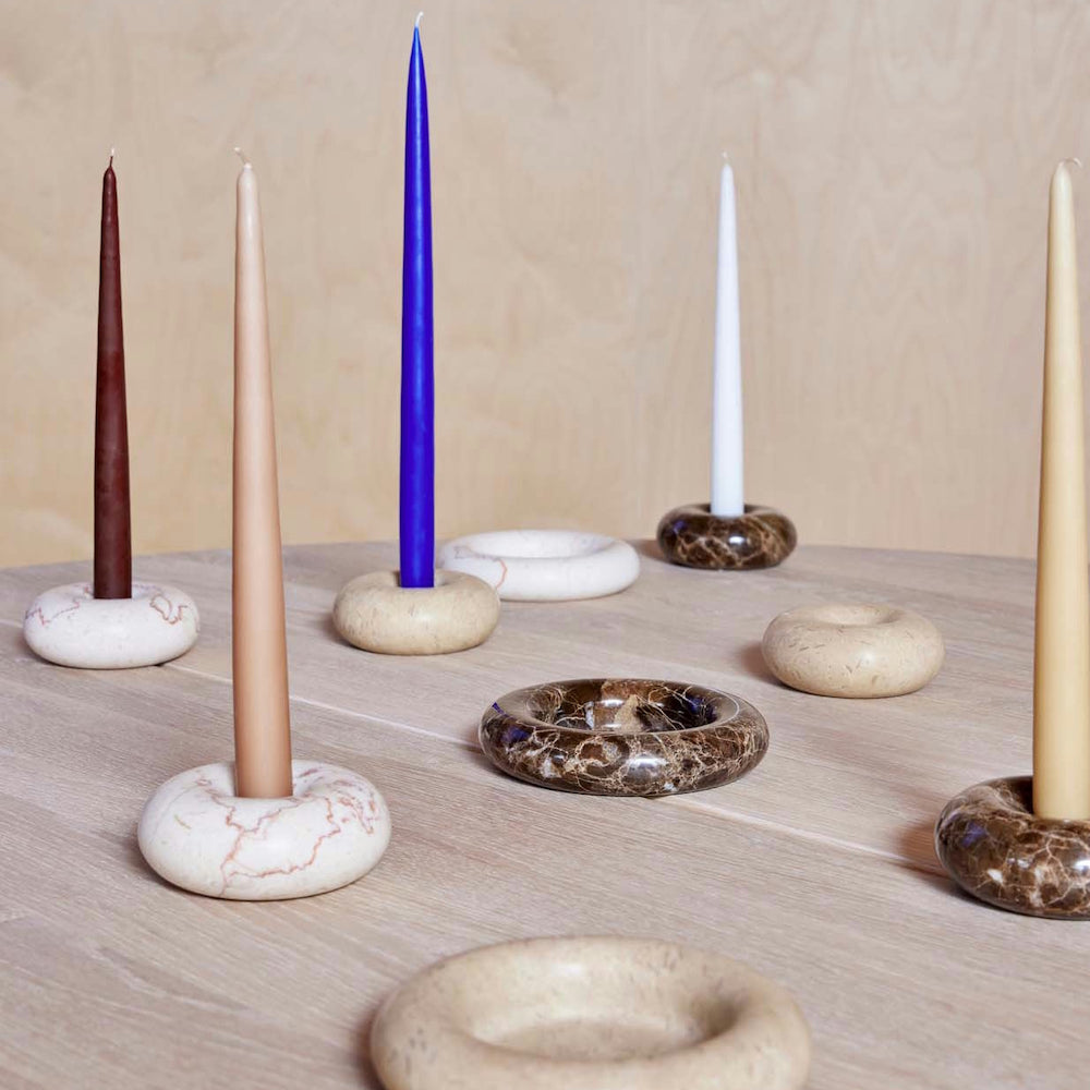 OYOY Fukai Candles Medium 2pk Latte