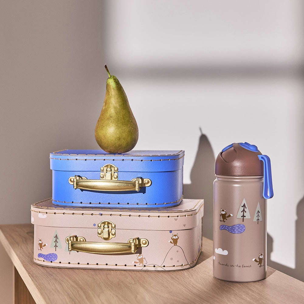 OYOY Friends in the Forest Bottle 360ml Blue