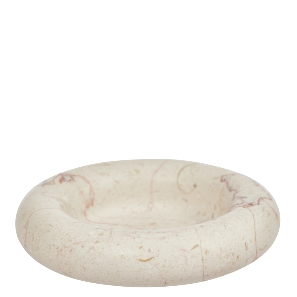 OYOY Savi Marble Candleholder Large White