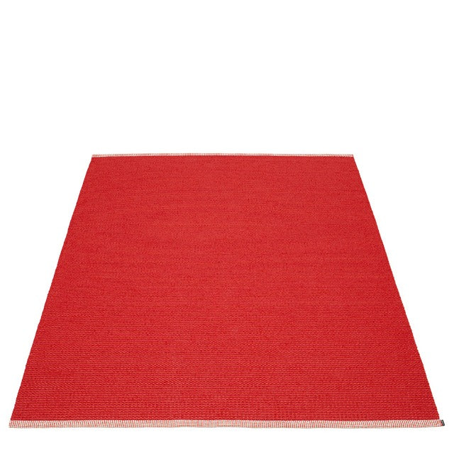 Pappelina_Rug_Mono_Coral_Red