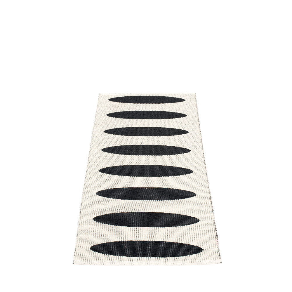 Pappelina Rug Ella Black-Vanilla