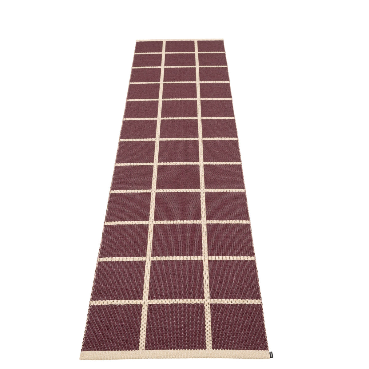 Pappelina Rug Criss Burgundy 70x300