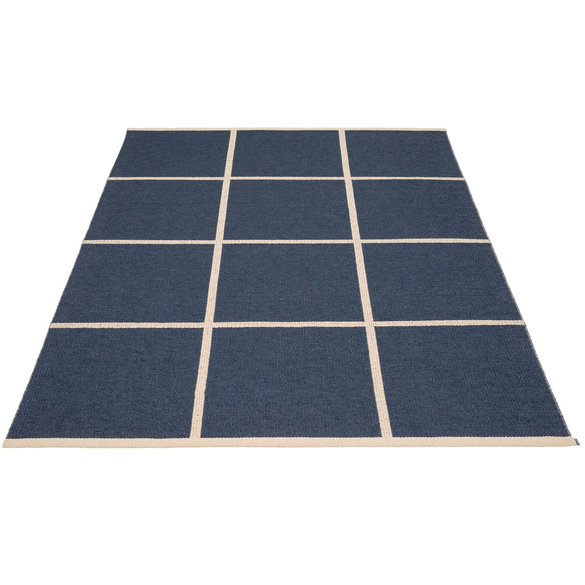 Pappelina Rug Criss Dark Blue 180x260