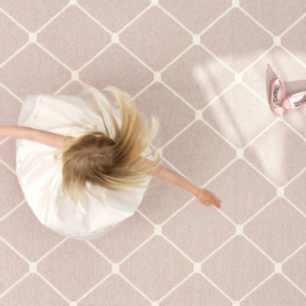 Pappelina Rug Rex Pale Rose