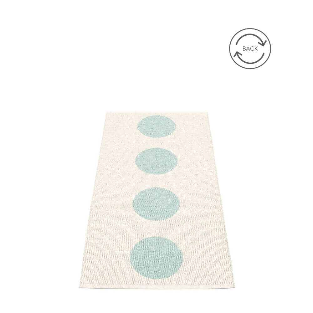 Pappelina_Rug_Vera_Pale_Turquoise_Reverse