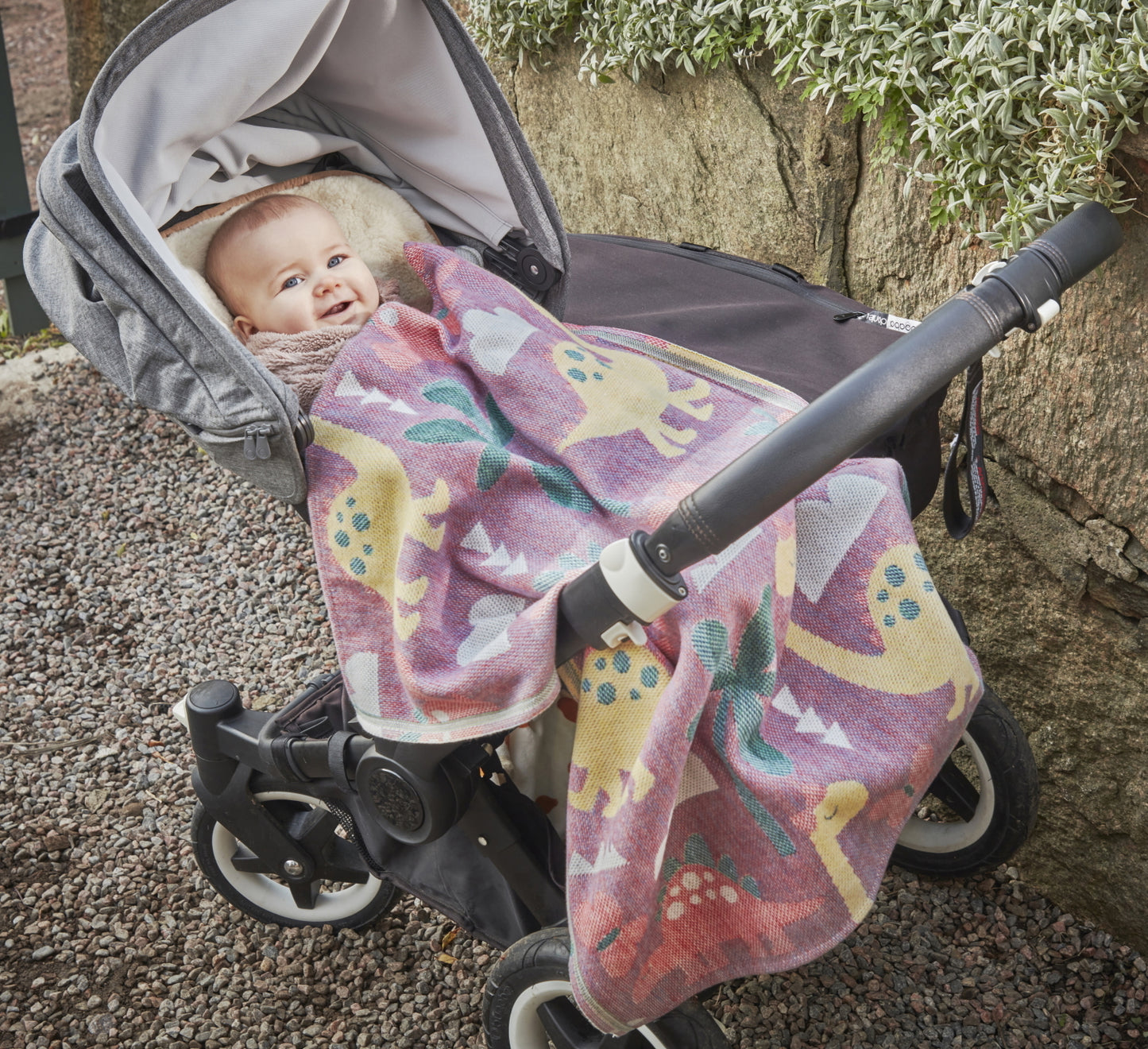 Ekelund Baby Dino Organic Cotton Blanket