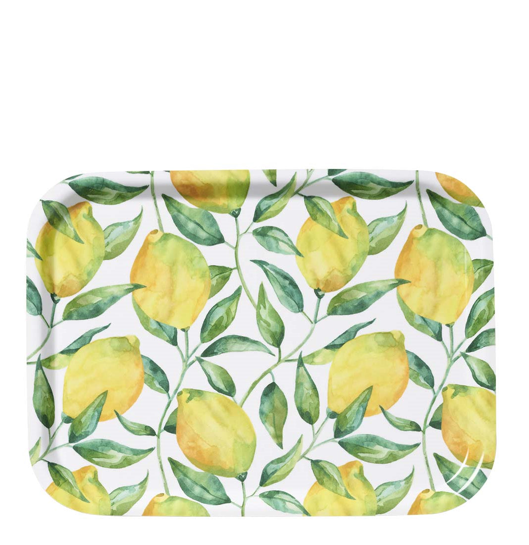 Klippan Lemon Tree Wooden Tray Rectangular