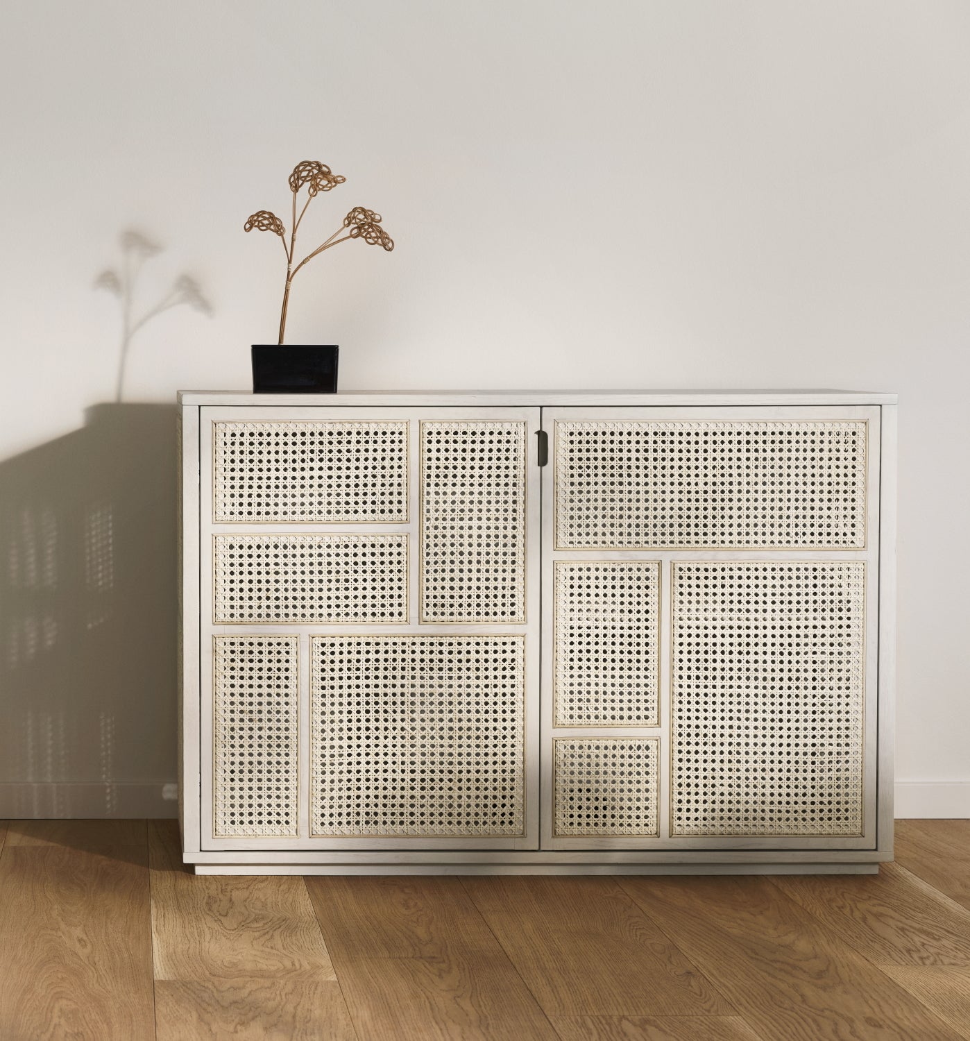 Design House Stockholm Air Sideboard Oak Rattan White
