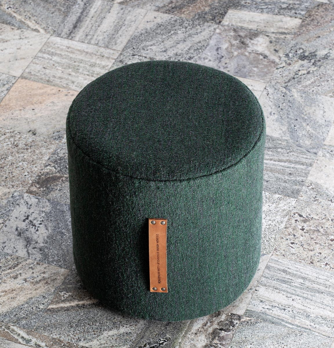 Design House Stockholm Bjork Stool Wool Dark Green