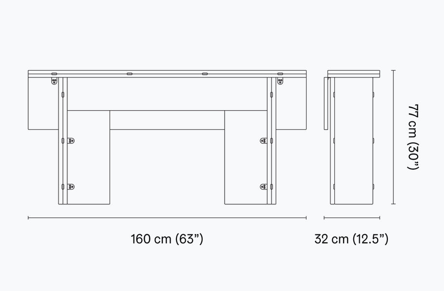 Design House Stockholm Flip Table Black