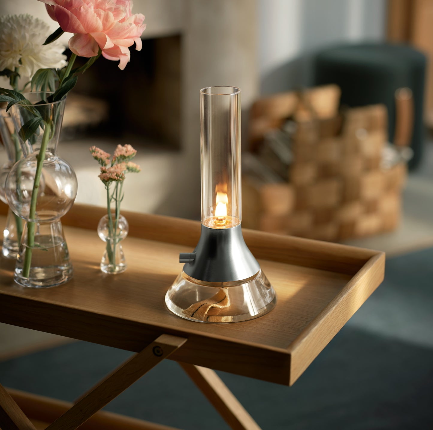 Design House Stockholm Fyr Kerosene Lamp silver