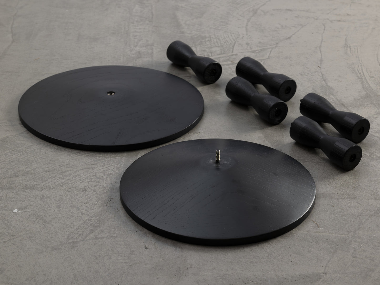 Design House Stockholm Pedestal Table Black