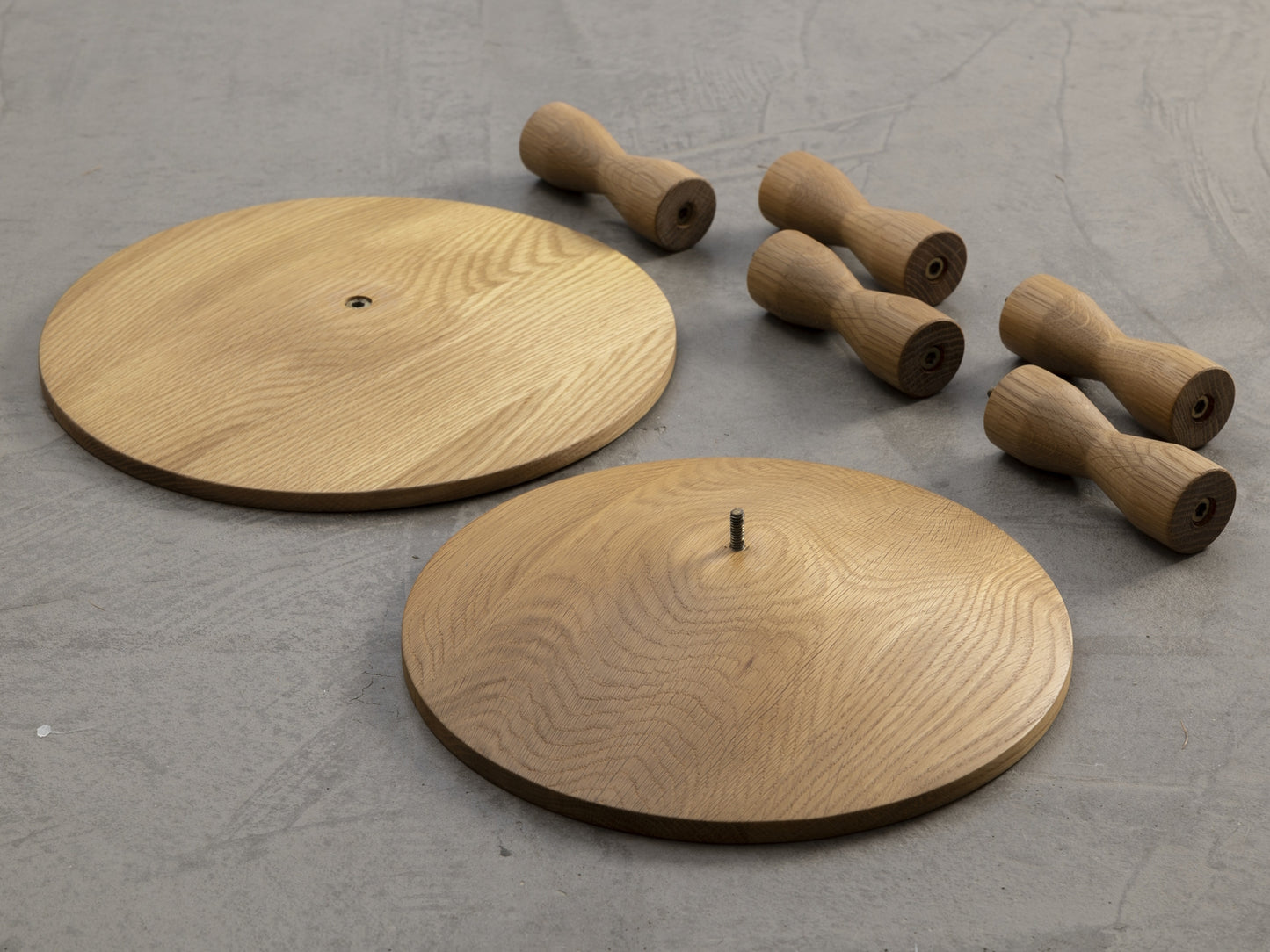 Design House Stockholm Pedestal Table Oak