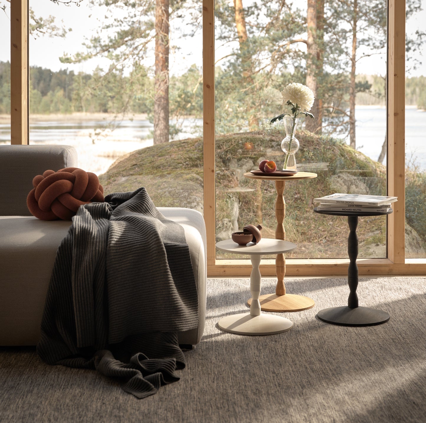 Design House Stockholm Pedestal Table Oak