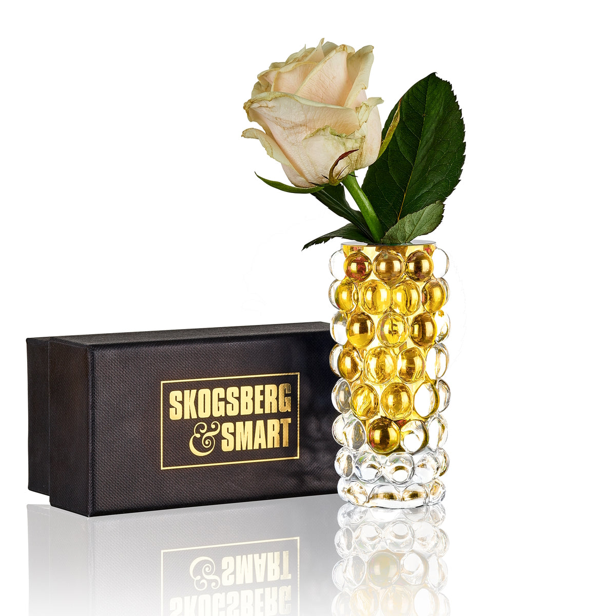 Skogsberg & Smart Hurricane Boule Vase Amber