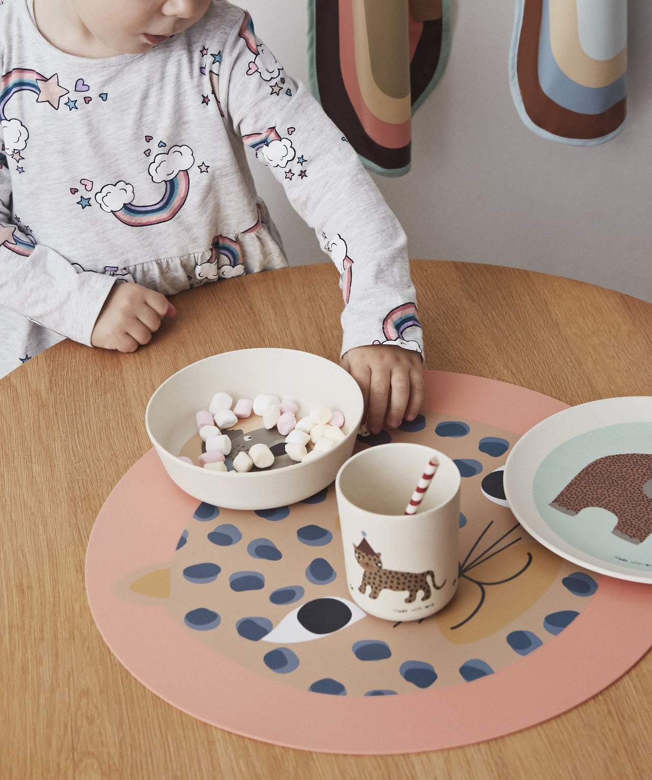 OYOY Placemat Snow Leopard
