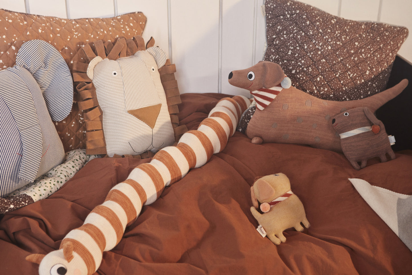 OYOY Nuku Baby Cot Bedding Choko