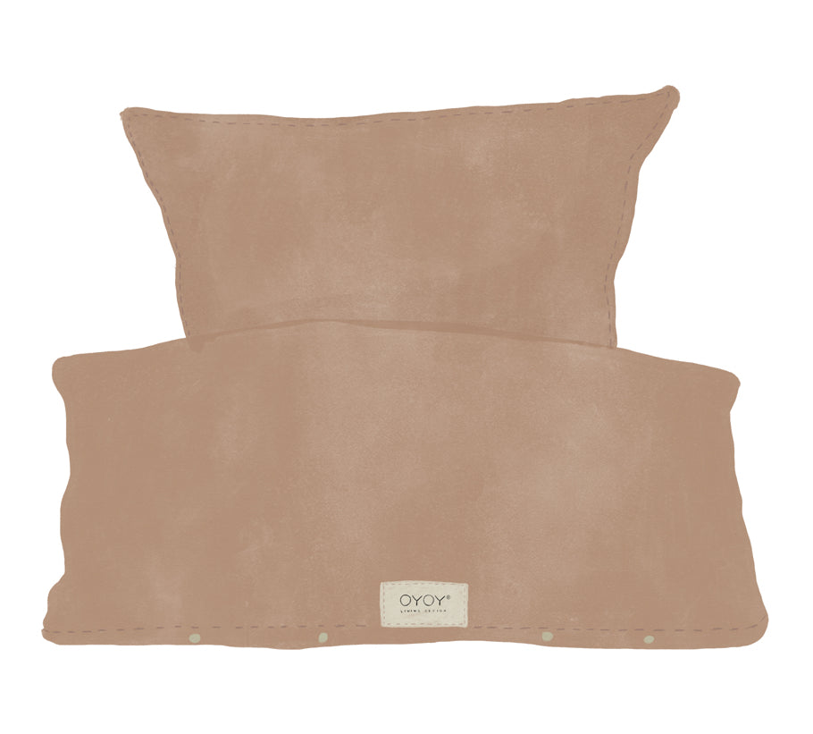 OYOY Nuku Bedding Single Dark Powder