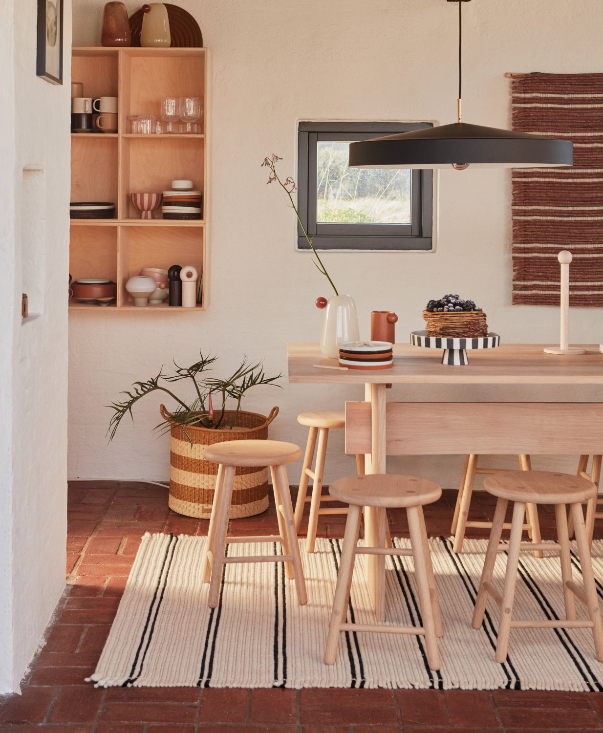 OYOY Putki Rug Offwhite-Black