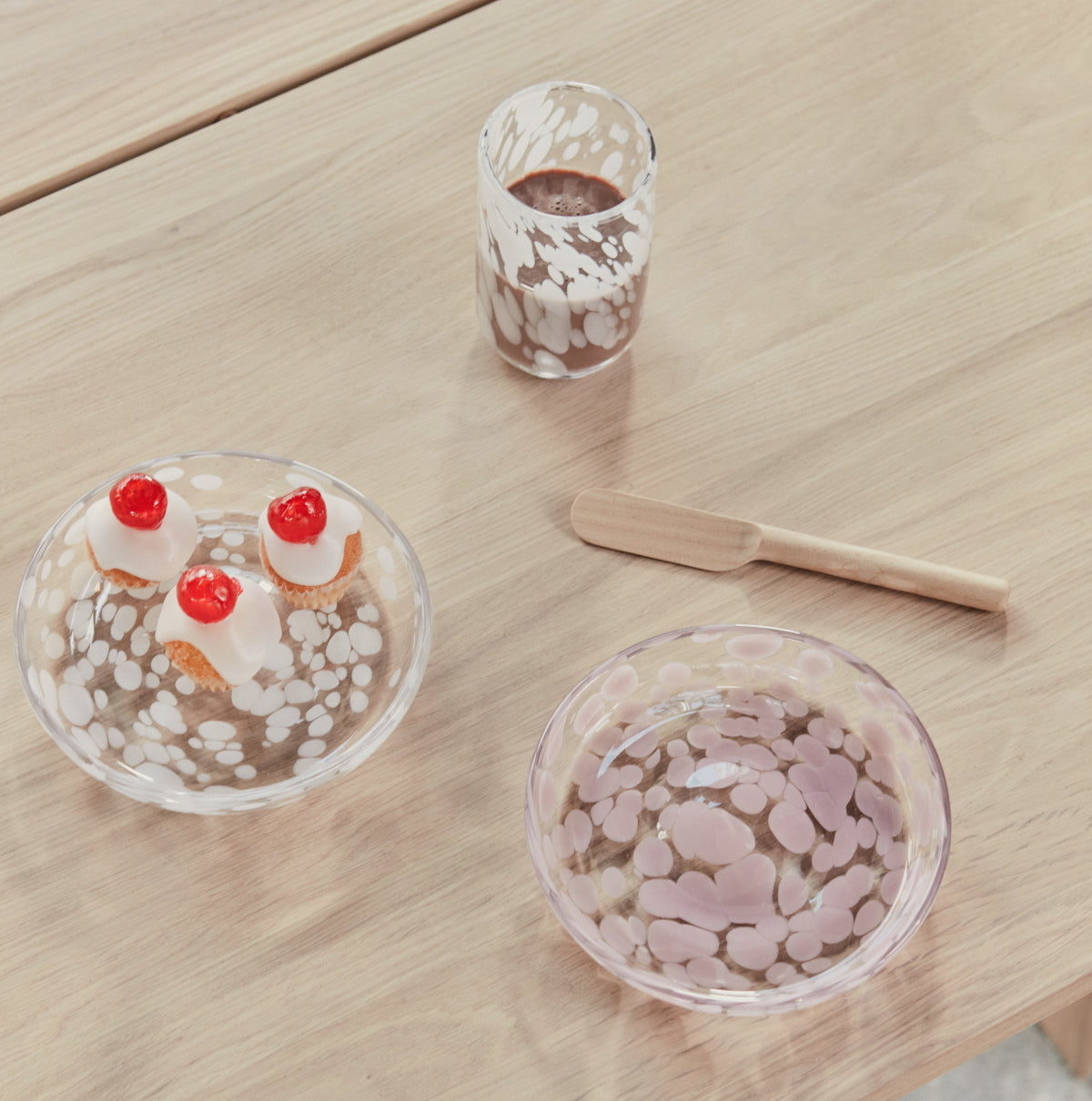 OYOY Jali Dessert Plate Rose