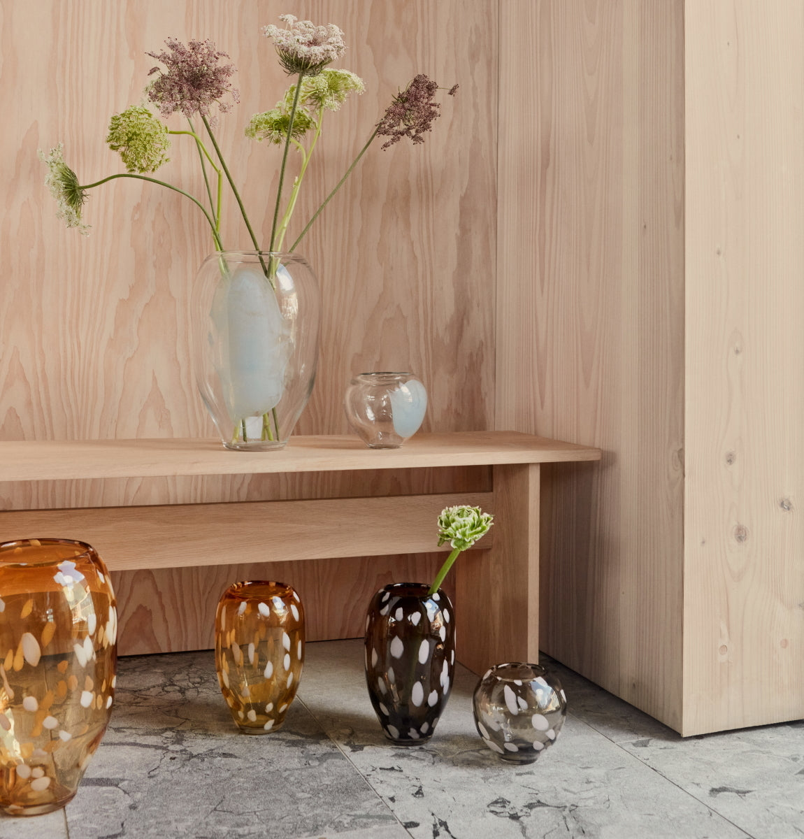 OYOY Jali Vase Small Ice Blue