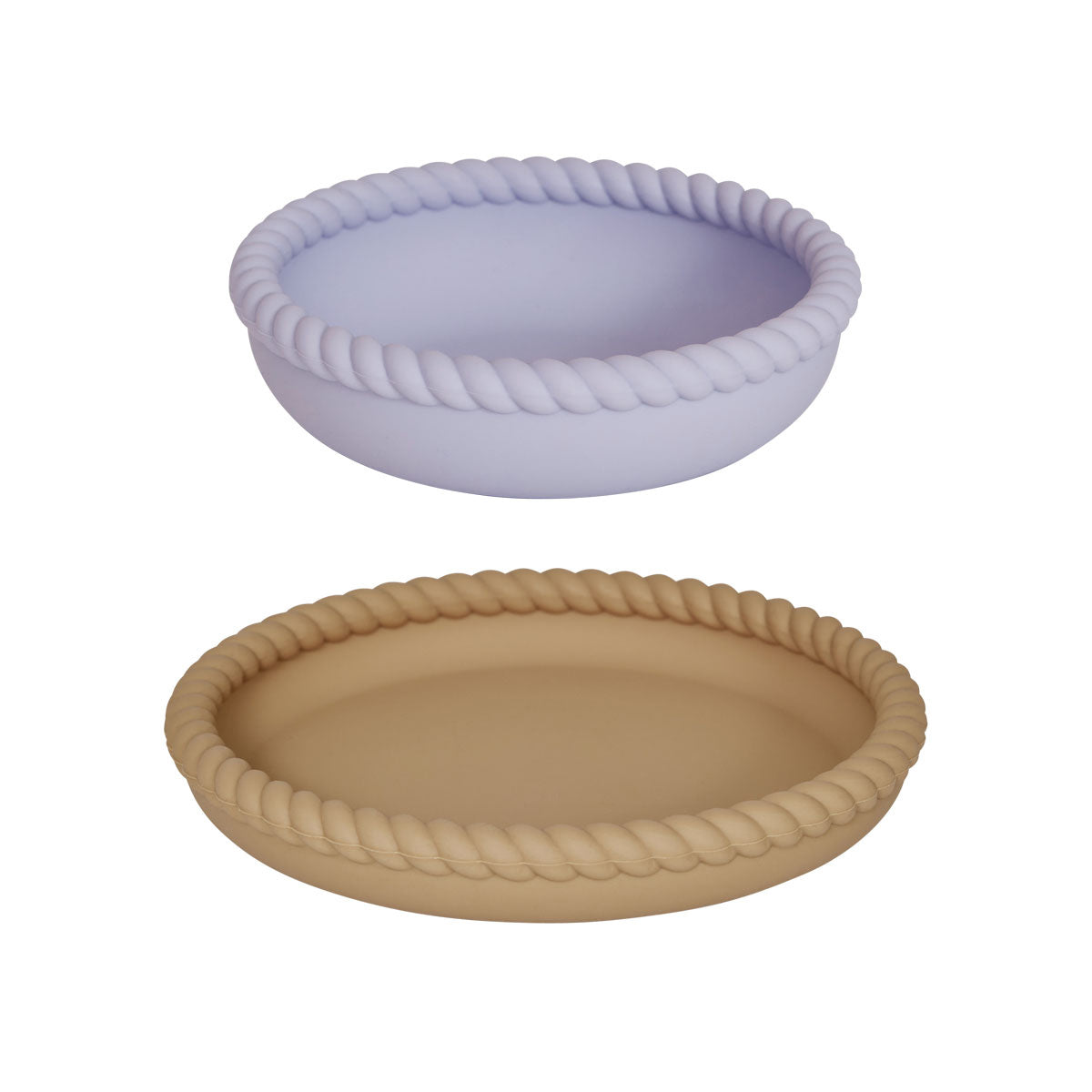 OYOY Mellow Plate & Bowl Rubber-Lavender