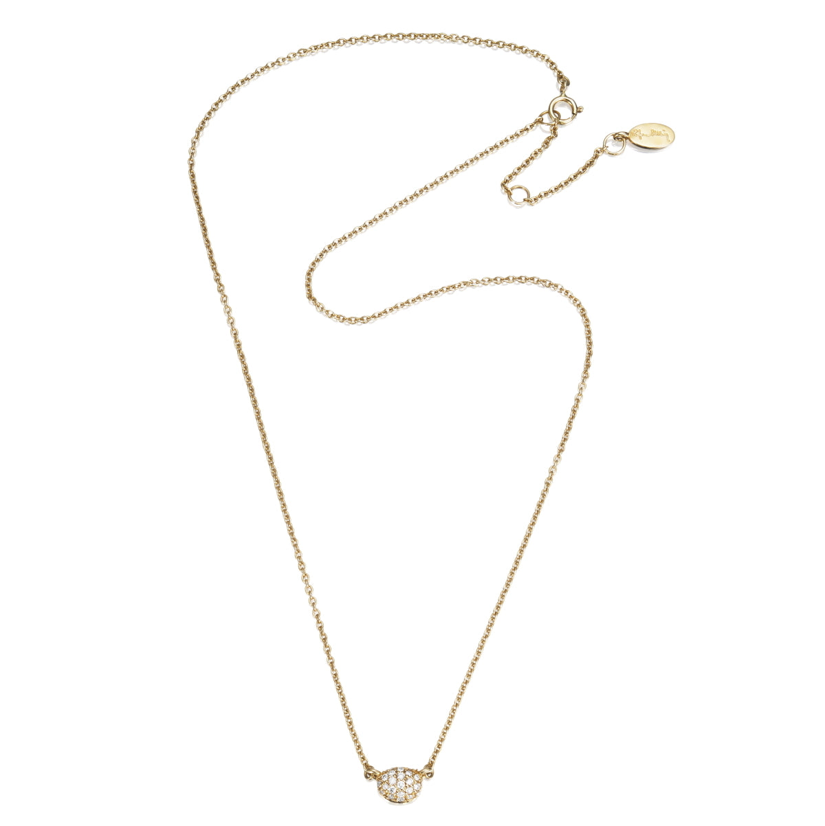 Efva Attling Love Bead Necklace Diamonds Gold