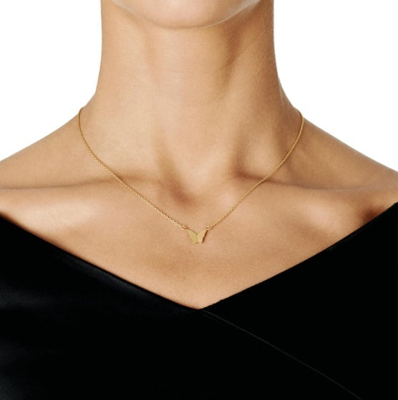 Efva Attling Little Miss Butterfly Necklace Gold