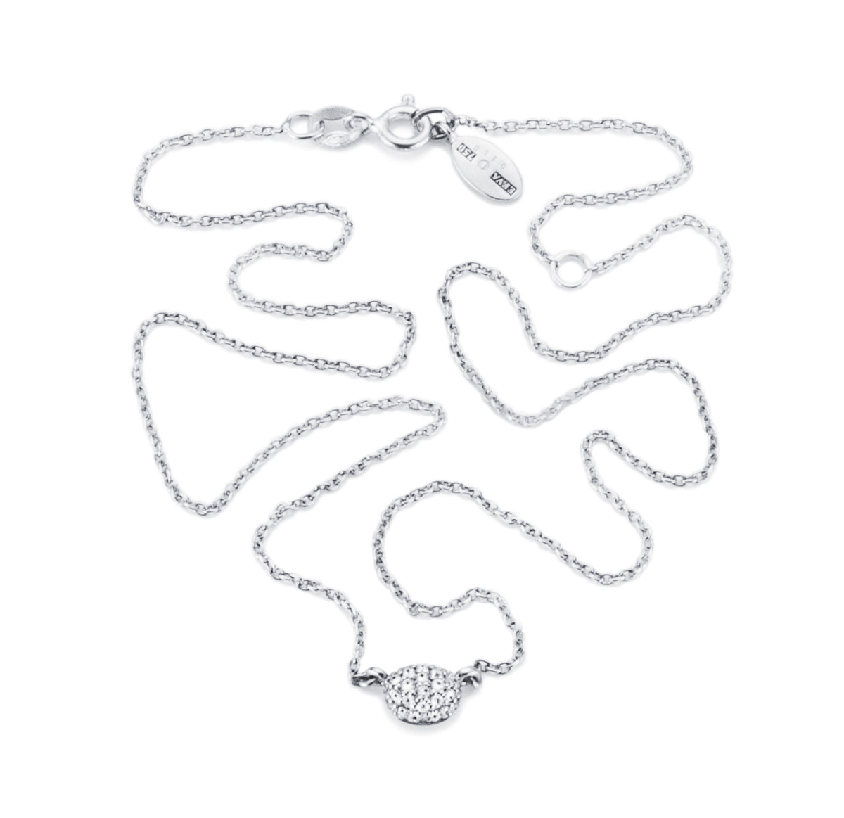 Efva Attling Love Bead Necklace Diamonds White Gold
