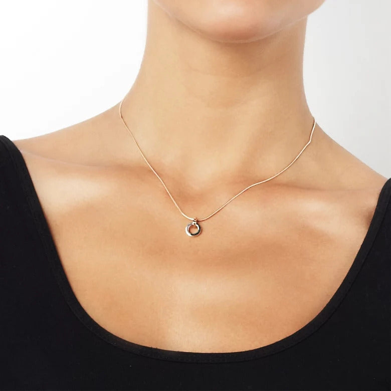 Efva Attling Ring Around Pendant Necklace Gold