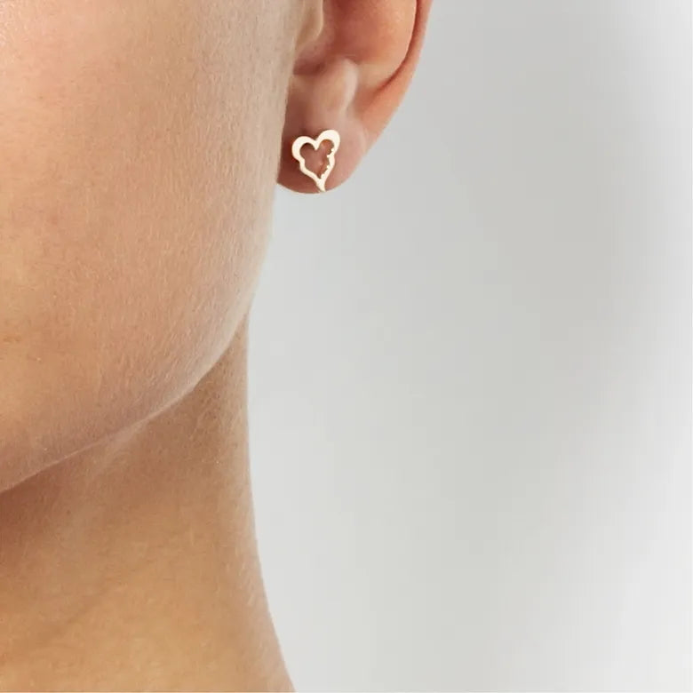 Efva Attling Crazy Heart Ear Gold
