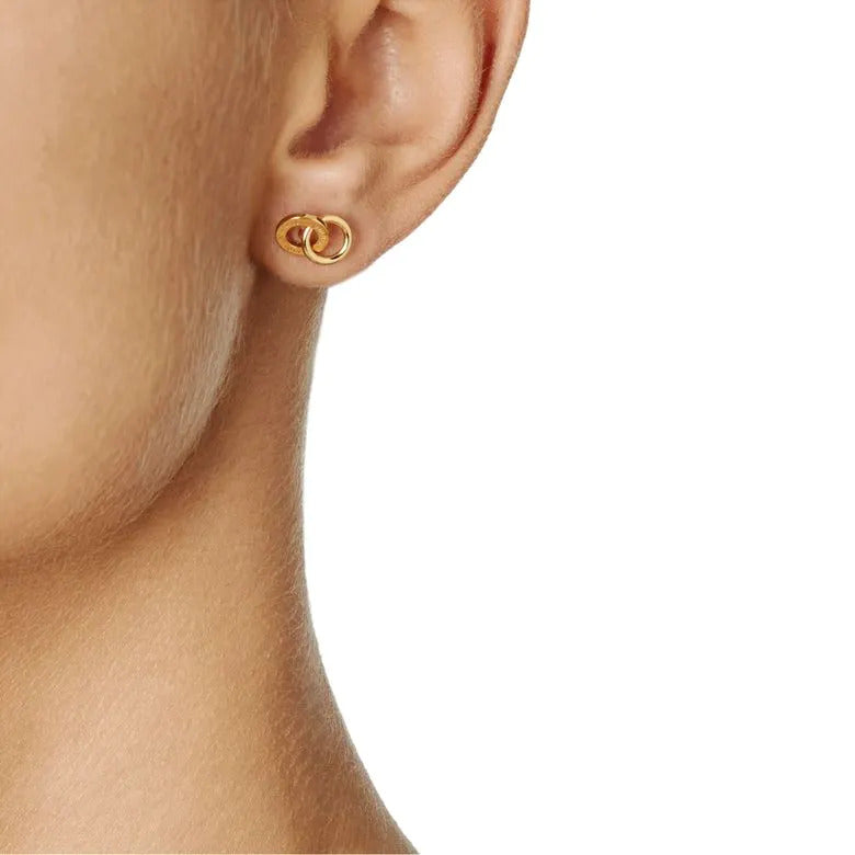 Efva Attling Mini Twosome Studs gold