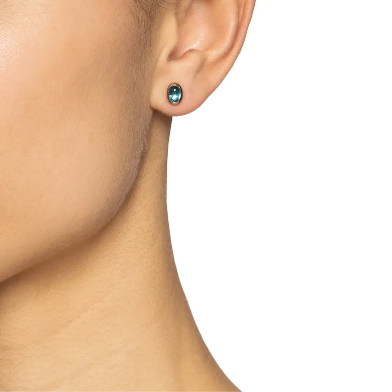 Efva Attling Love Bead Earrings Topaz Gold