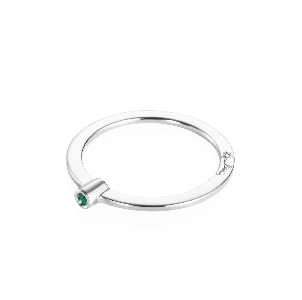 Efva Attling Micro Blink Ring Emerald