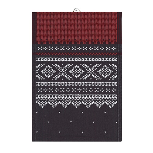 Marius Tea Towel red-black 35x50