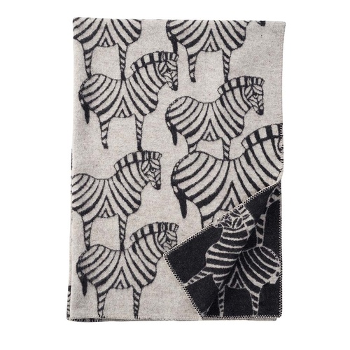 Zebra Wool Blanket