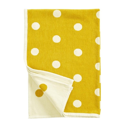 Dots Kids Cotton Blanket yellow