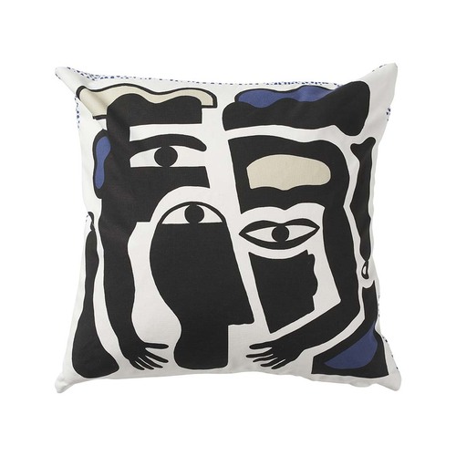 Dotty Faces Cushion Cover