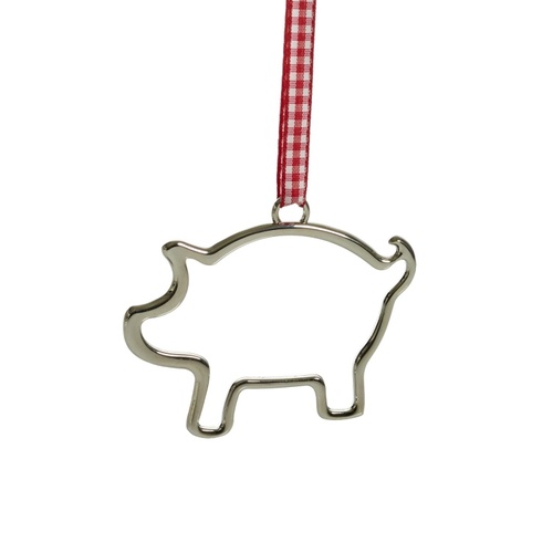 Hanging Pig Decoration metal