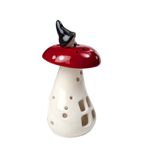 Gnome Mushroom Lantern 14cm