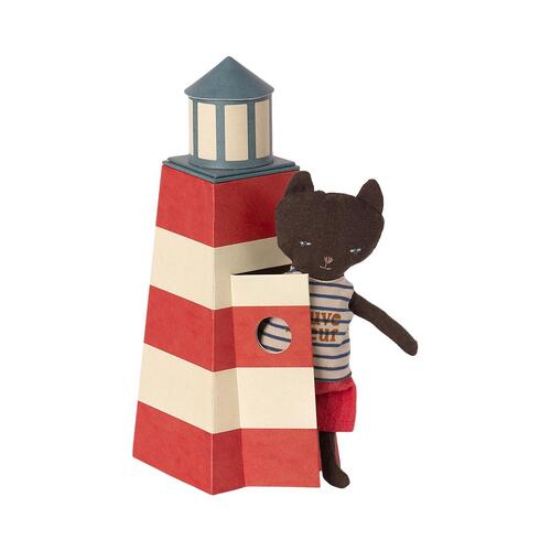 Lifeguard Tower with Cat
