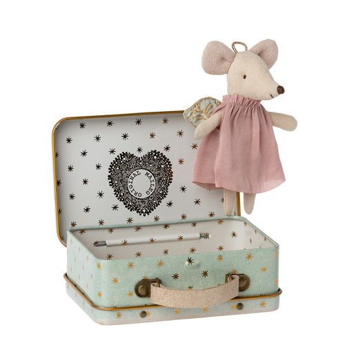Mouse Angel in Suitcase