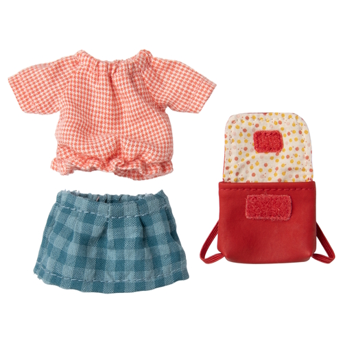 Clothes & Bag red for Big Sister Mouse