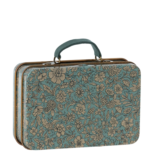 Metal Suitcase Blossom Blue